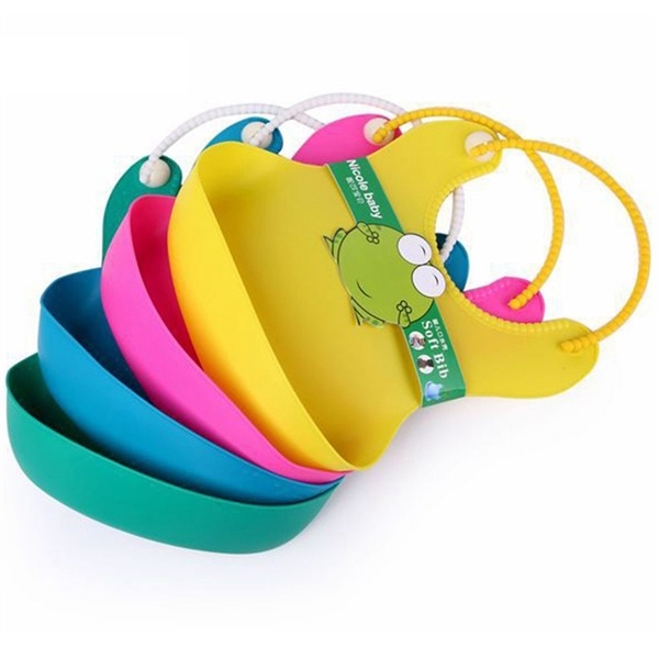Adjustable Flexible Washable Silicone Infant Bibs Adjustable Flexible Washable Silicone Infant Bibs