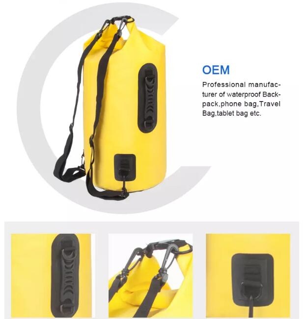 Customized 20L PVC  Dry Bag Backpack,Dry Bag, Folding Backpack
