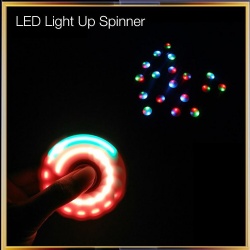 LED Flashing Fidget Spinners with Switch