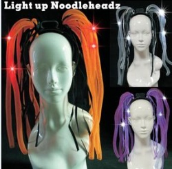 Colorful Plastic Light up Dread Headband