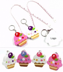 Cake Tape measure Key Chain Creative Ruler