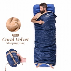 Coral Velvet Sleeping Bag