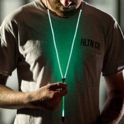 Metal Zipper Luminous Fluorescent Earphone