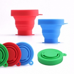 Outdoor Travel Silicone Retractable Folding Bottle