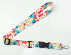 Colorful follower Polyester Lanyard with Retractable Reel Combo