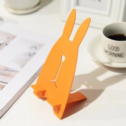 Custom logo Rabbit Desk Standing Mount Mobile Phone Holder