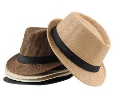 Fashion Straw Fedora Hat