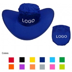 Beach Folding Cowboy Hat with Pouch