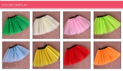 Children Dress Up Clothes 3-layered Tulle Tutu Skirt