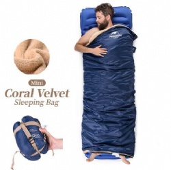 Coral Velvet Sleeping Bag