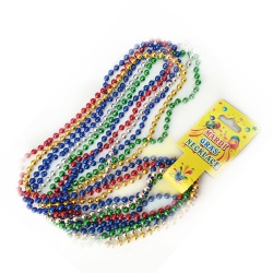 Mardi Gras Metallic Bead Necklaces 33