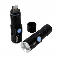 Promotional aluminum USB LED flashlight/mini torch